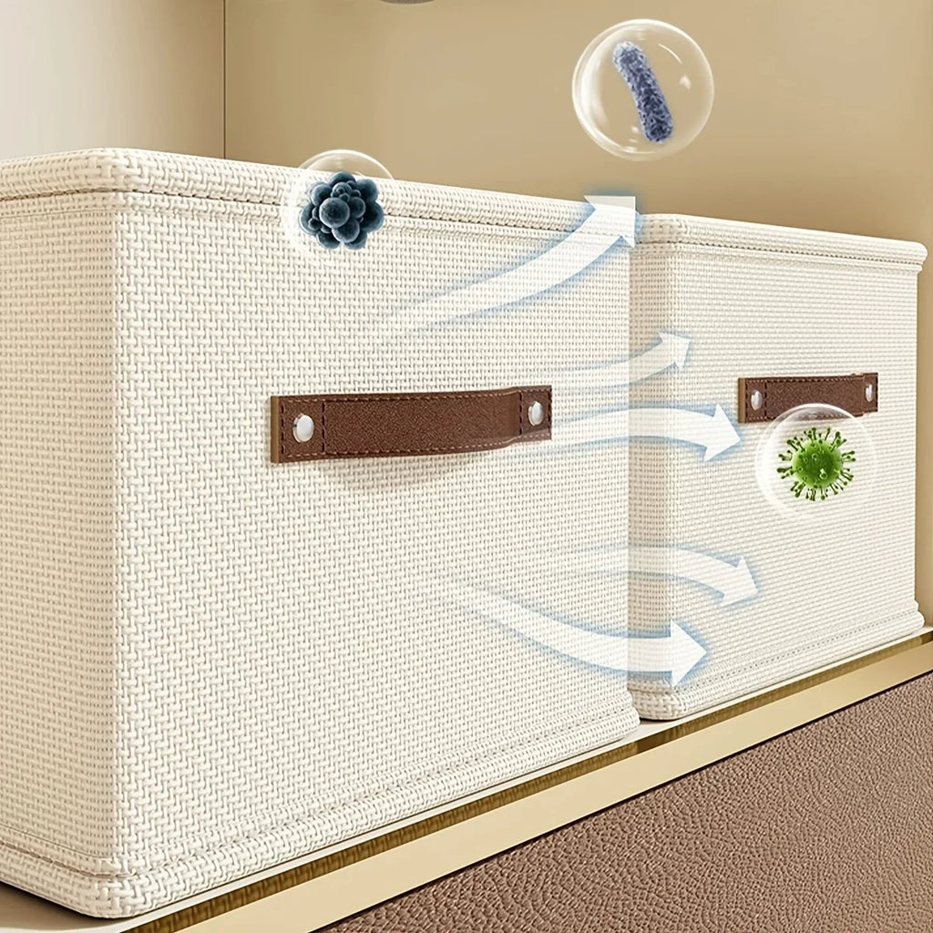 Oxford Fabric Storage Box with Handle – Clothes Organizer