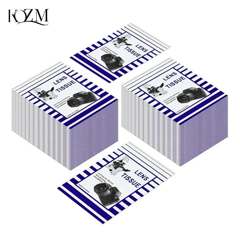 50-Pack Lens Cleaning Tissue Paper 10×15cm | Optical Wipes