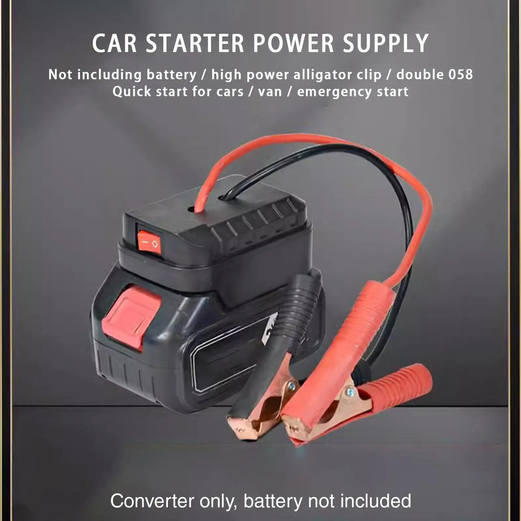 Portable Car Battery Jump Starter with Dual USB | Compact Pack