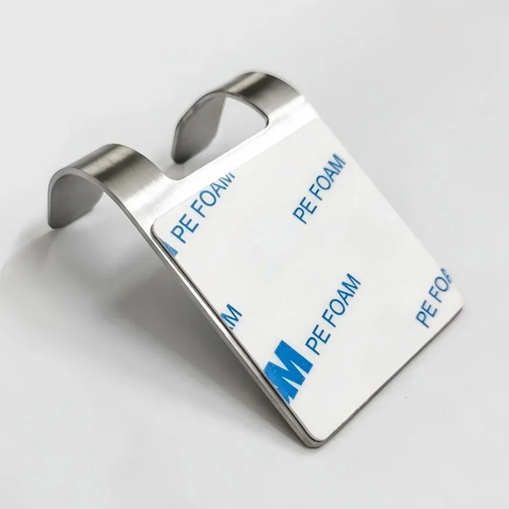 Stainless Steel Razor Holder – Punch-Free Adhesive Wall Hook