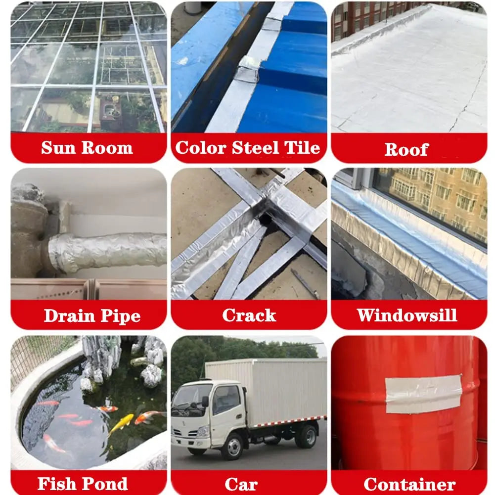 Waterproof Tape Temperature Resistance Aluminum Foil Thicken Butyl