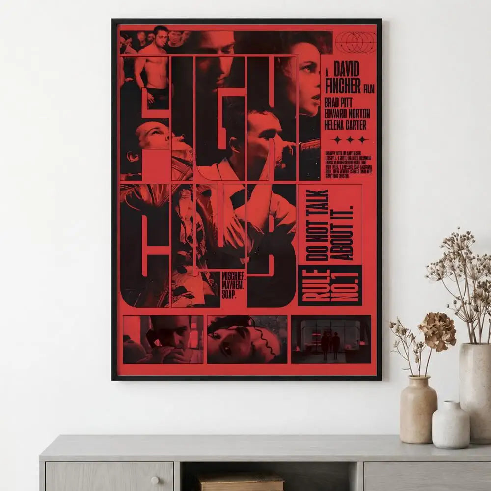 Fight Club Movie Poster – HD Wall Art Print | Home Decor