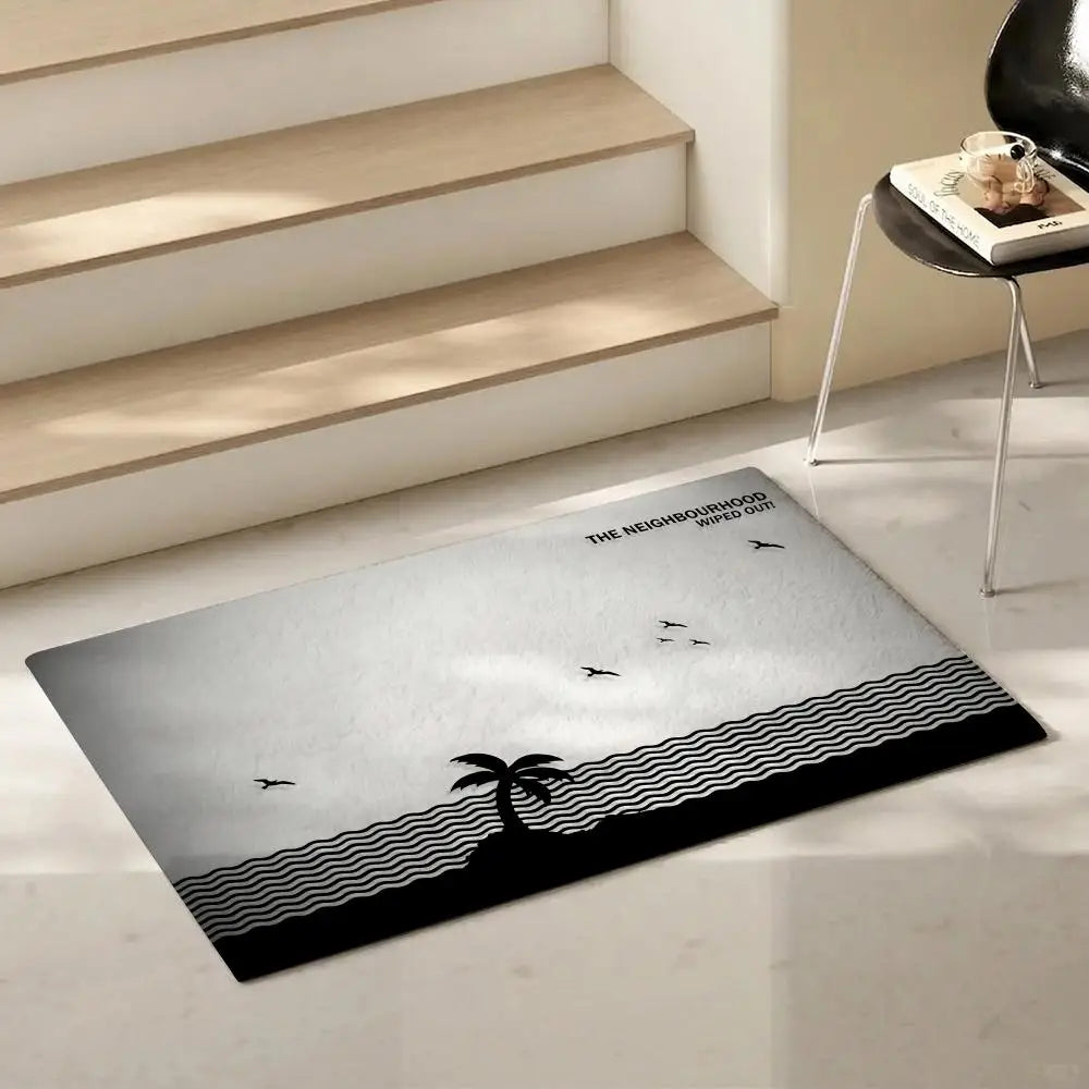 The Neighbourhood Rock Band Flannel Floor Mat – Non-Slip Rug