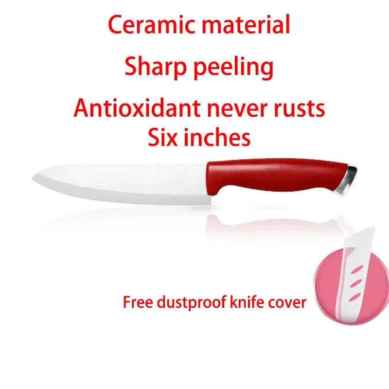 Professional Ceramic Kitchen Knife – Sharp 15.5cm Cleaver Blade
