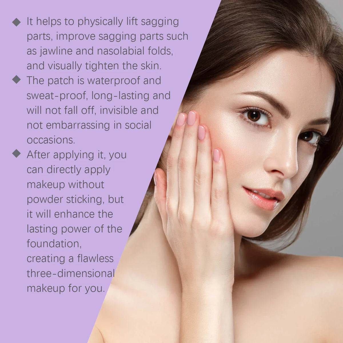 Invisible Face Lifting Patches – Hyaluronic Acid V-Shape 120pc
