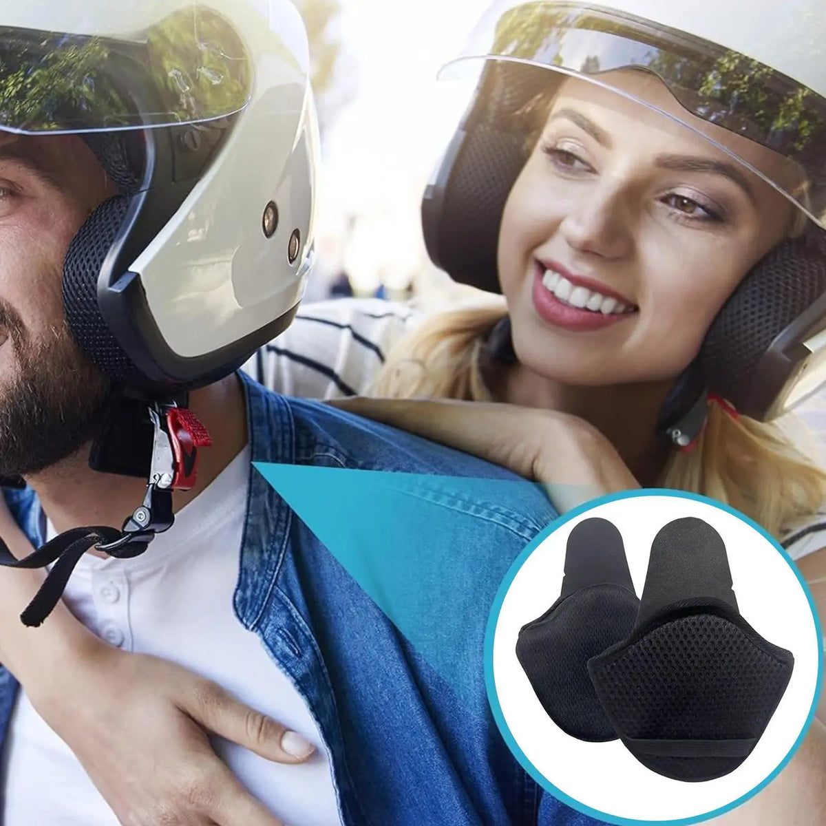 Motorcycle Helmet Earmuffs – Detachable Winter Ear Warmers
