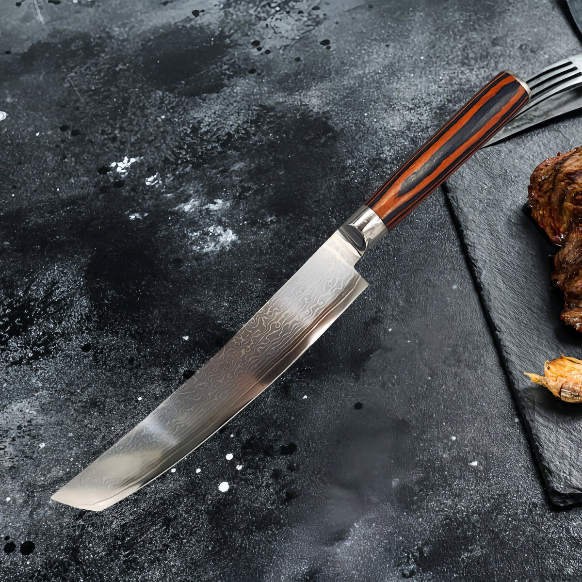 Damascus Steel Chef Knife – 67-Layer Kiritsuke Kitchen Knife