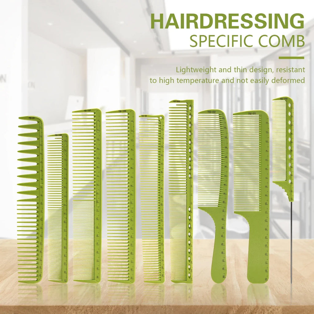 Professional Hairdressing Scale Comb Set – Heat Resistant 1-9 Pcs