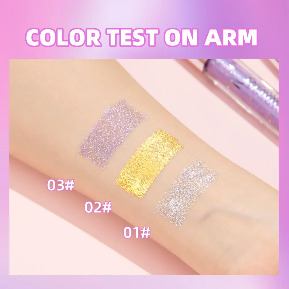 QiBest Diamond Glitter Mascara – 3D Volume & Shimmer