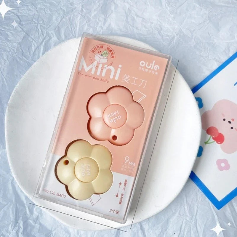 Flower Utility Knife Set – Mini Art Cutter & Box Opener