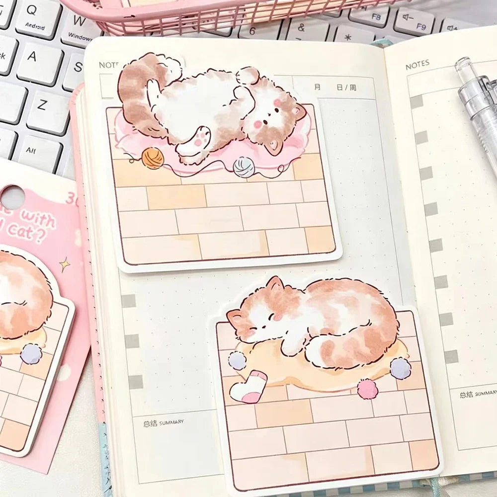 Little Bear Time Cat Alien Convenience Sticker Cute Material Ins