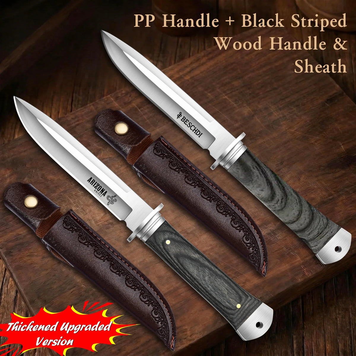 Multi-Function Kitchen Knife – 5Cr13 Steel & Wood Handle