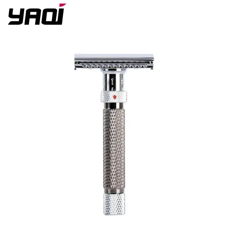 2026 YAQI Safety Razor Adjustable Final Cut Chrome Gunmetal Men