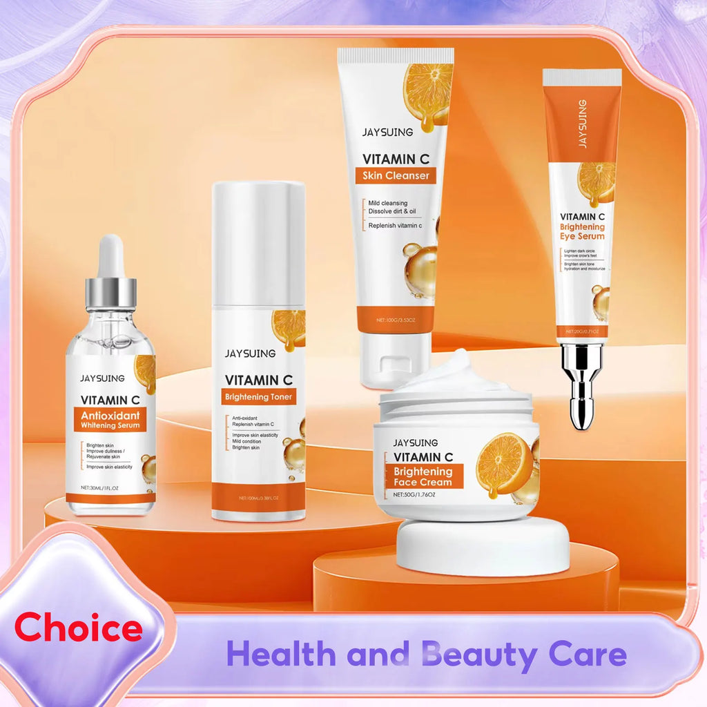 Vitamin C Skincare Set – Serum, Cleanser, Toner & Eye Cream