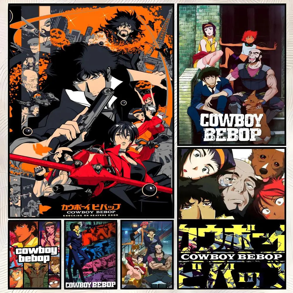 Cowboy Bebop Anime Wall Poster – Self-Stick Waterproof HD Print