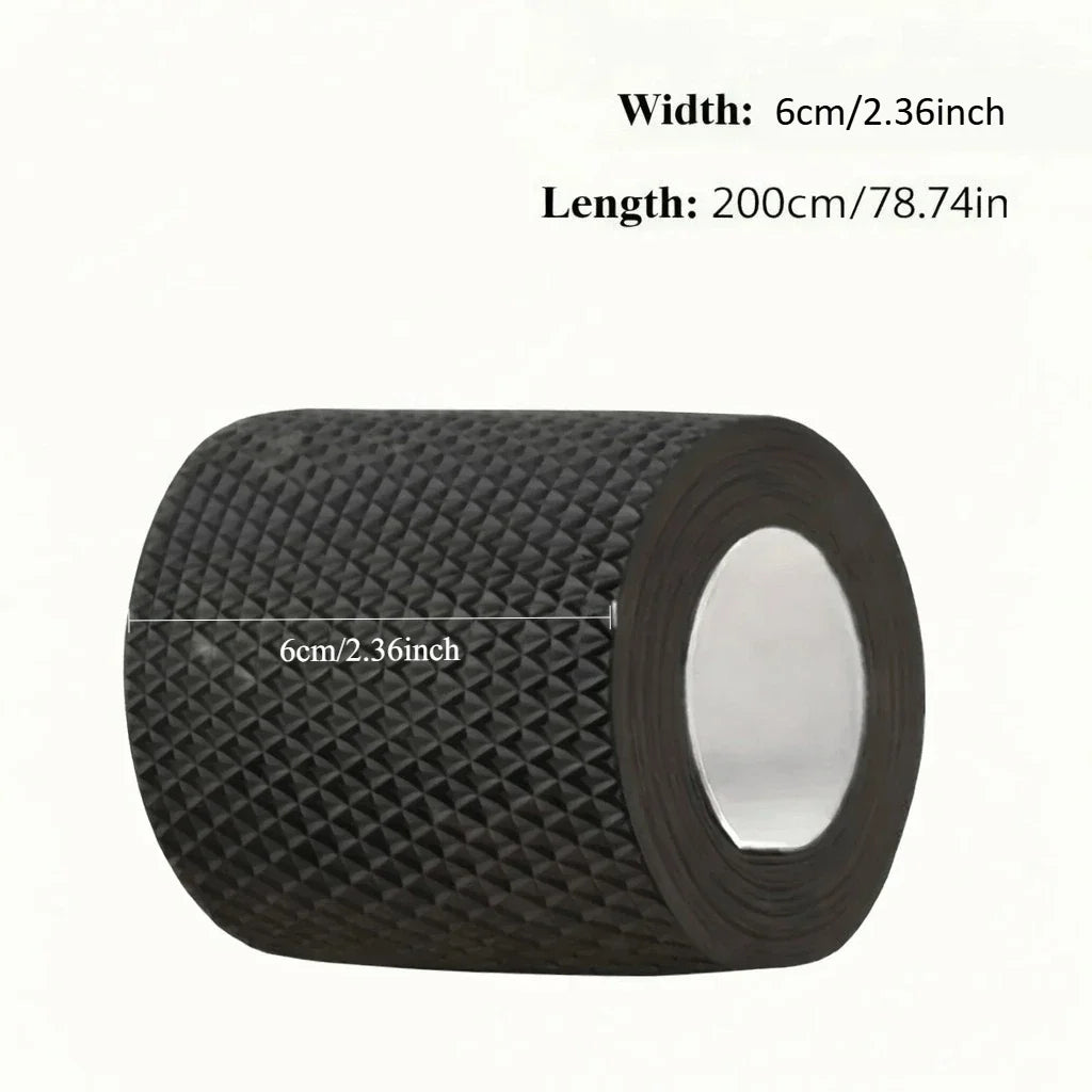 Black Anti-slip Chair Leg Pads Trimmable Silent Noise-reducing