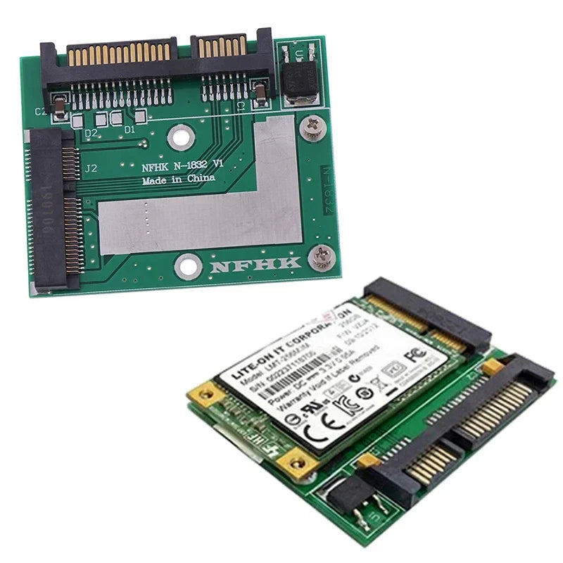 mSATA SSD to 2.5" SATA 6Gbps Adapter Converter Card | Mini PCIe