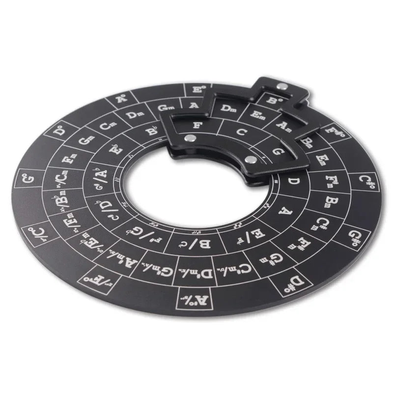 Circle Fifths Wheel Guitar Chord Wooden Melody Tool Musical