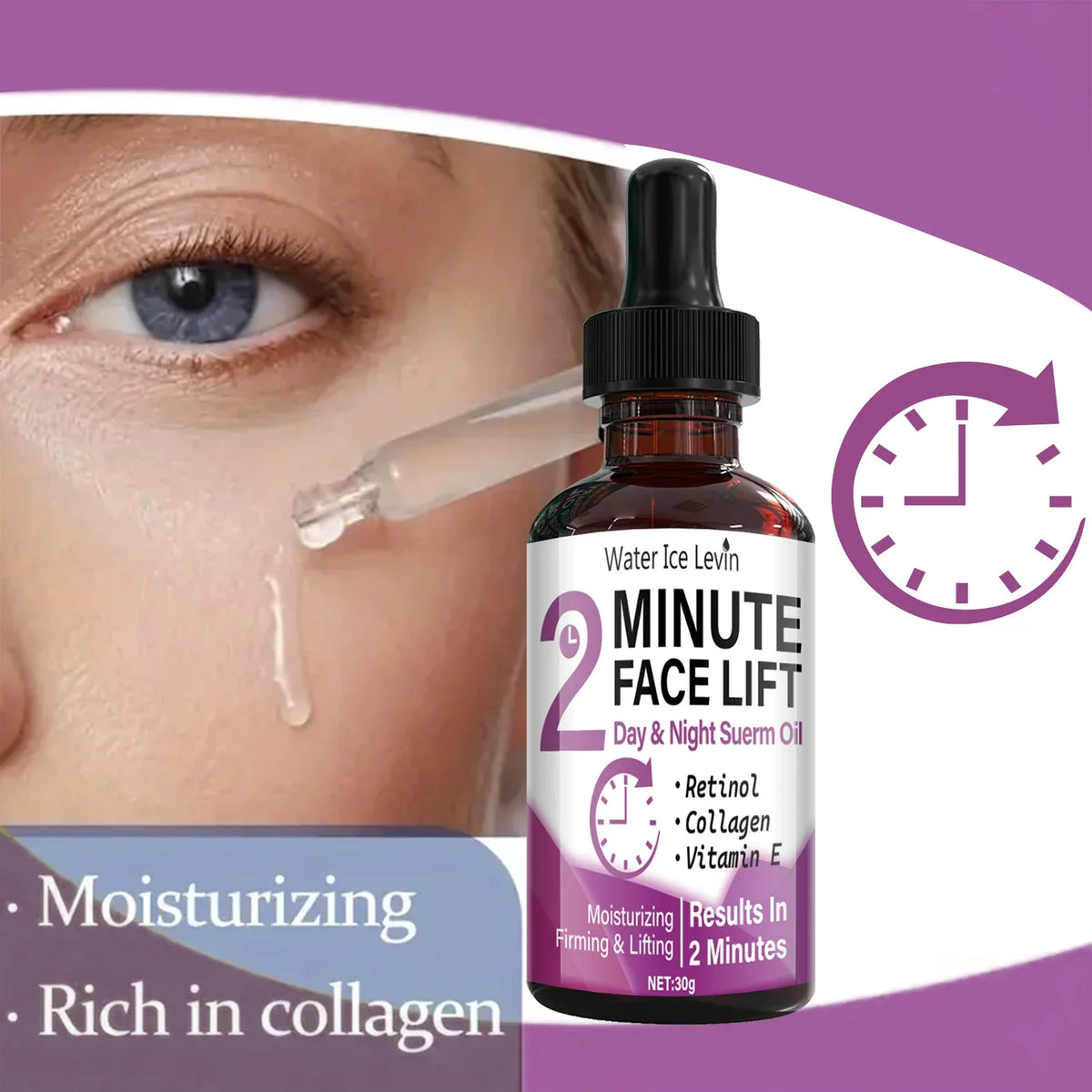 Retinol & Collagen Face Lift Serum Oil – Firming & Hydrating