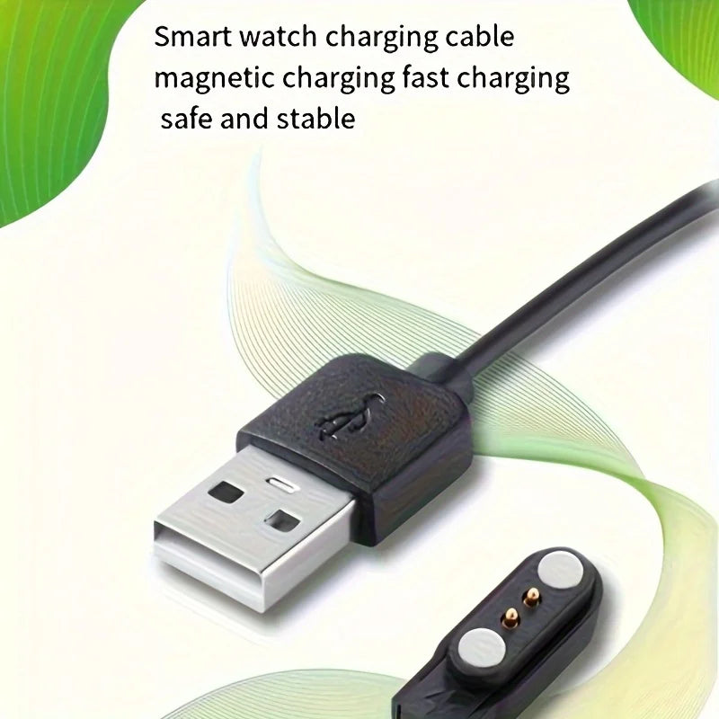 Magnetic USB Charger Cable for HW12 HW16 HW21 Smartwatch 2-Pin