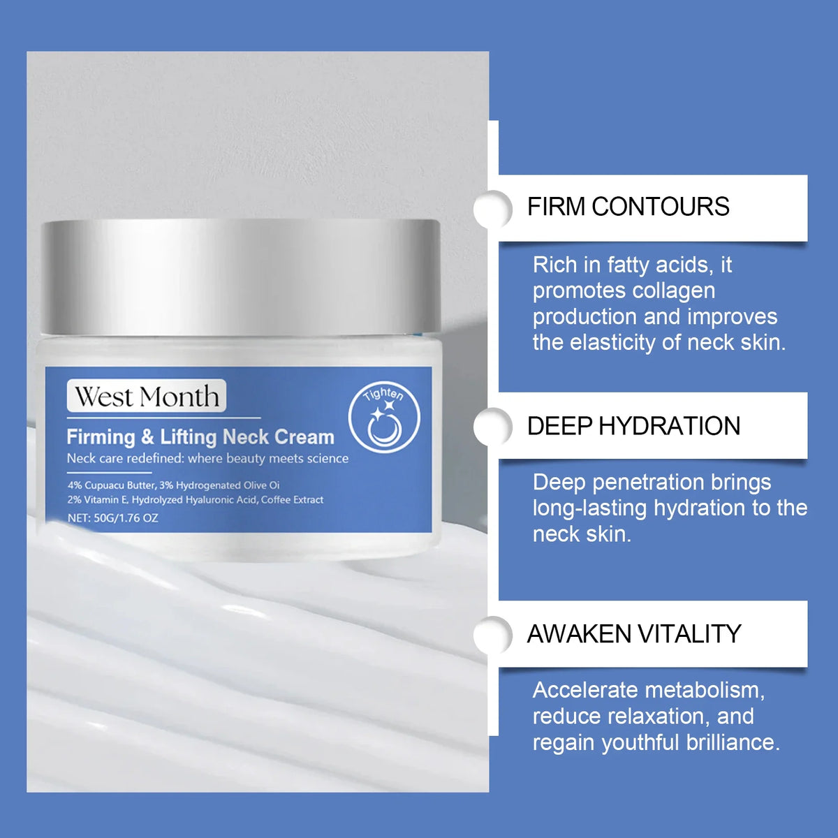Collagen Neck Cream – Firming, Brightening & Anti-Wrinkle
