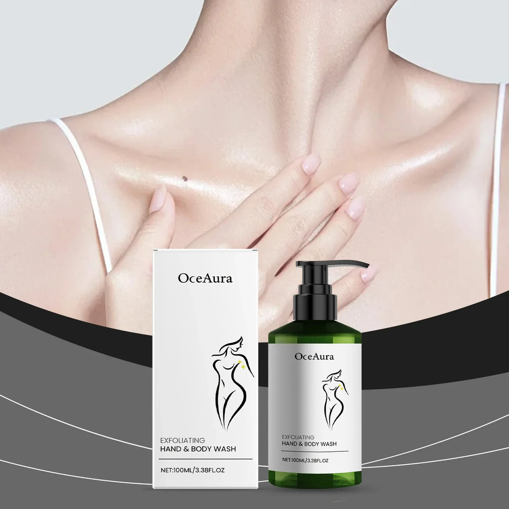 OceAura Rose Shower Gel – Exfoliating & Moisturizing Body Wash
