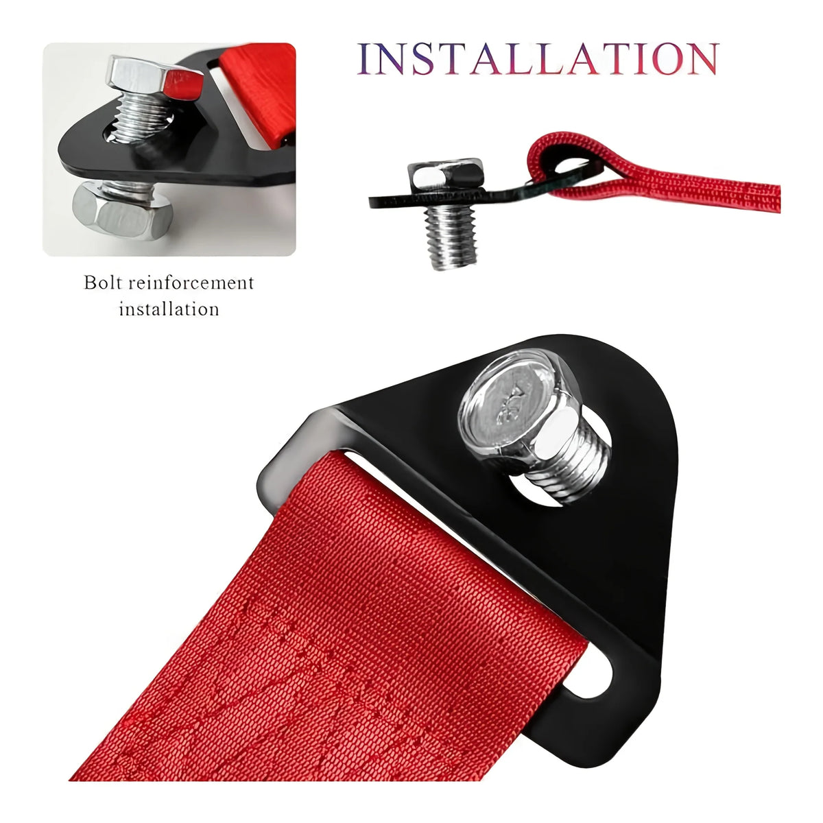 Universal Nylon Tow Eye Strap | JDM Racing Bumper Tow Hook