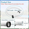 Heavy-Duty Flexible Pool Pump Hose – Quick-Connect Fittings