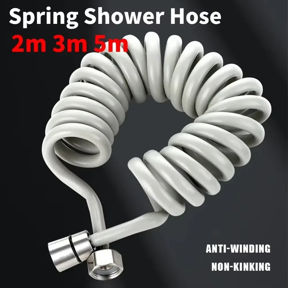 Flexible Spring Shower Hose 2m 3m 5m | Bidet Sprayer Hose