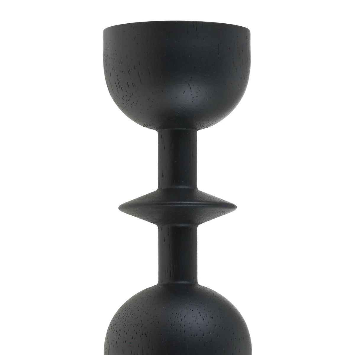 Black Wooden Candlestick Holders Set of 3 | Home Decor