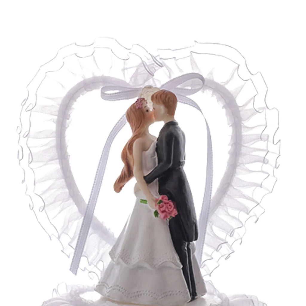 Bride & Groom Wedding Cake Topper | Romantic Resin Keepsake