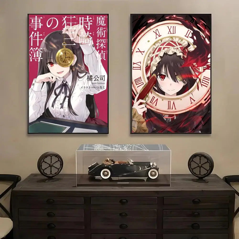 Kurumi Tokisaki Anime Wall Poster Sticker – HD Decal Art