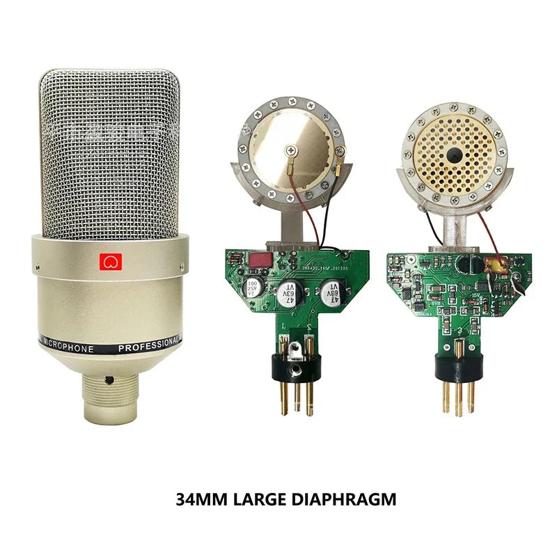 AyeBeau Studio Condenser Microphone – Wired Cardioid Mic Kit