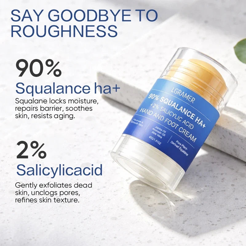 2% Salicylic Acid & 90% Squalane Foot & Hand Cream | LGRAMER