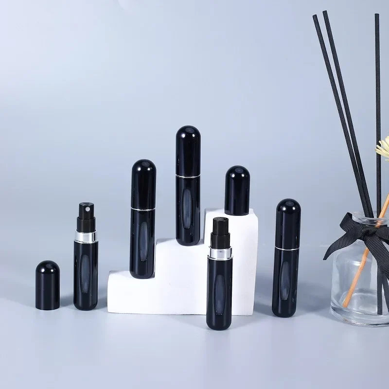 Refillable Aluminum Perfume Atomizer Spray Bottle – 5ml & 8ml