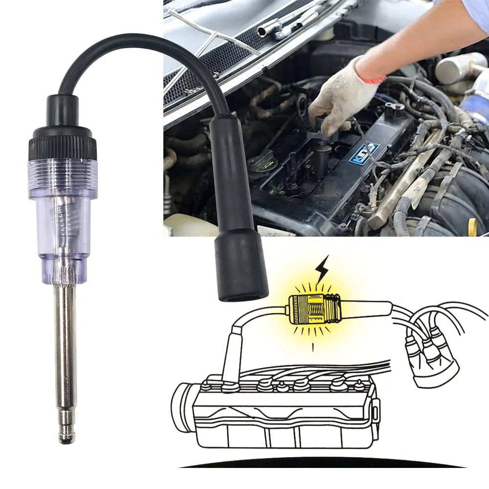 Inline Spark Plug Ignition System Tester – 6 & 12V Car Engine