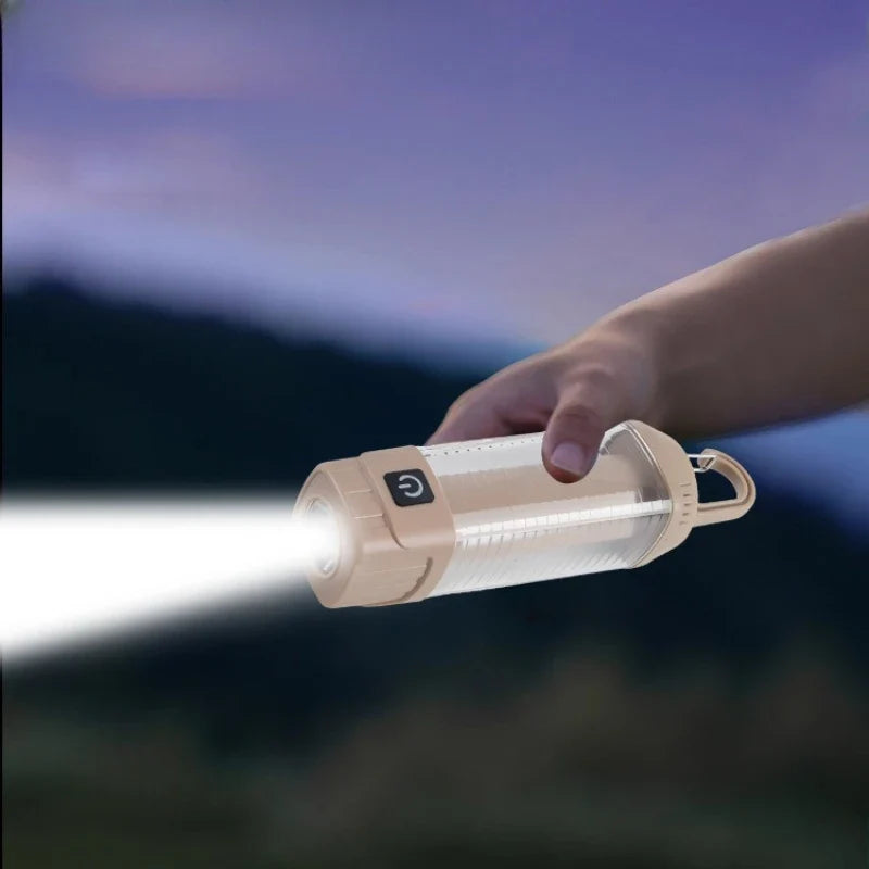 Rechargeable LED Camping Lantern | Candle Mode & Adjustable Color