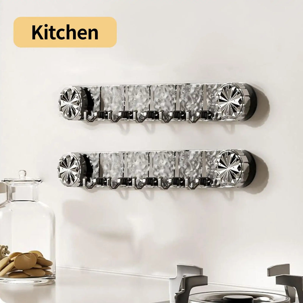 Heavy-Duty 5-Hook Suction Cup Wall Organizer | No-Drill