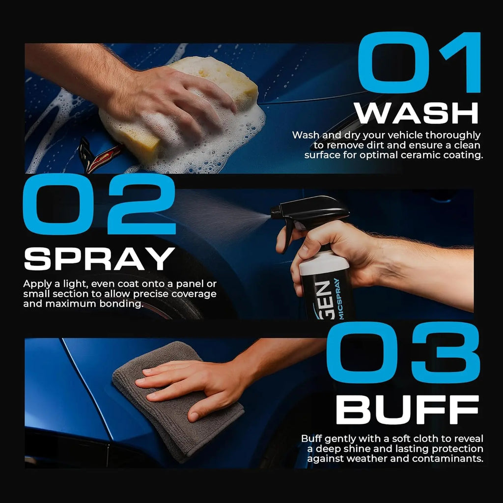 Ceramic Spray Silicon Dioxide Coating Professional Grade Protective