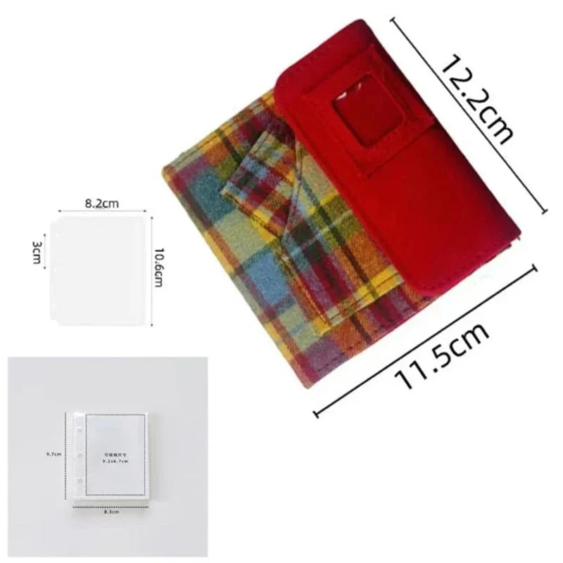K-Pop Photocard Binder – Candy Color Fabric Loose-Leaf Album
