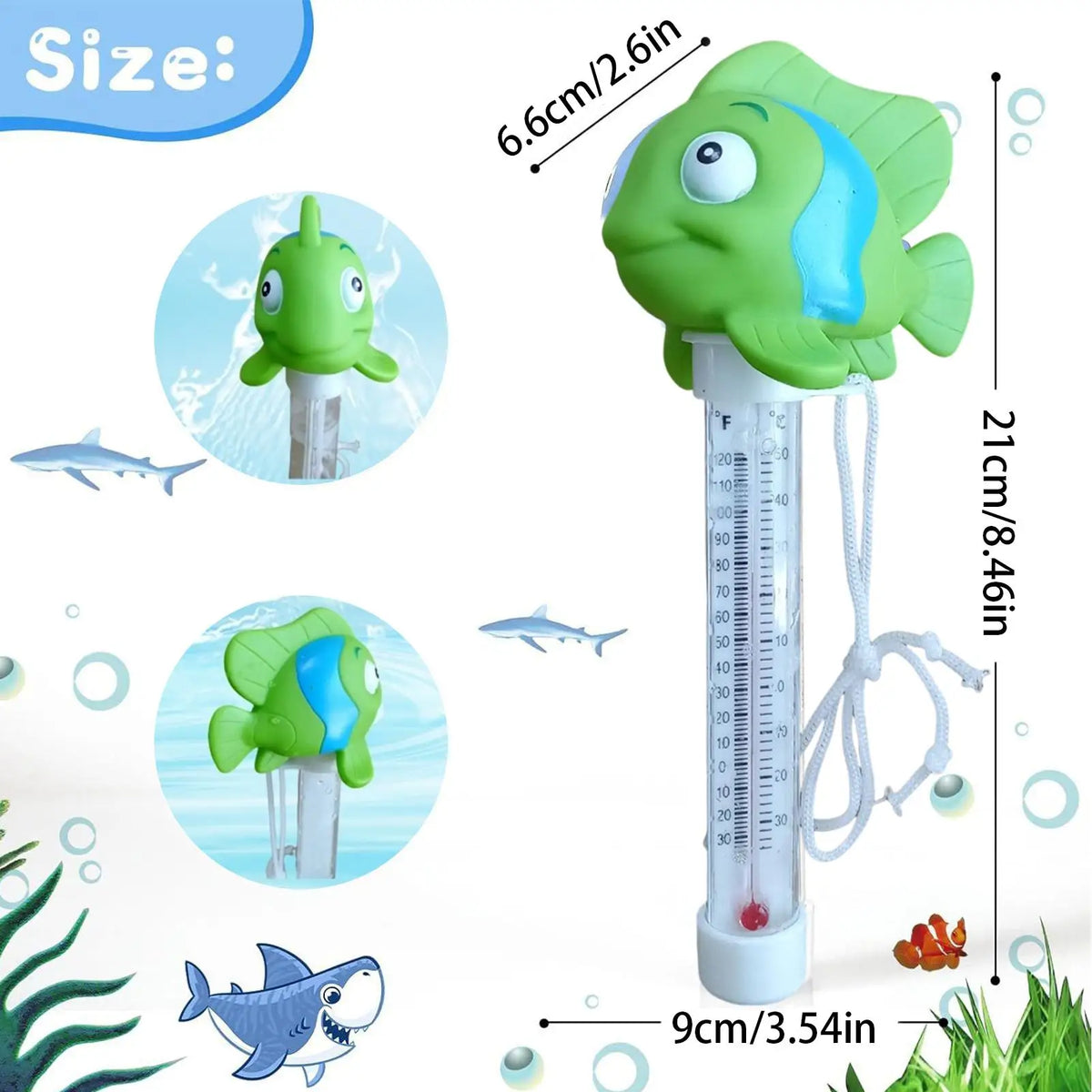 Floating Pool Thermometer – Fish Design Hot Tub, Spa & Pond