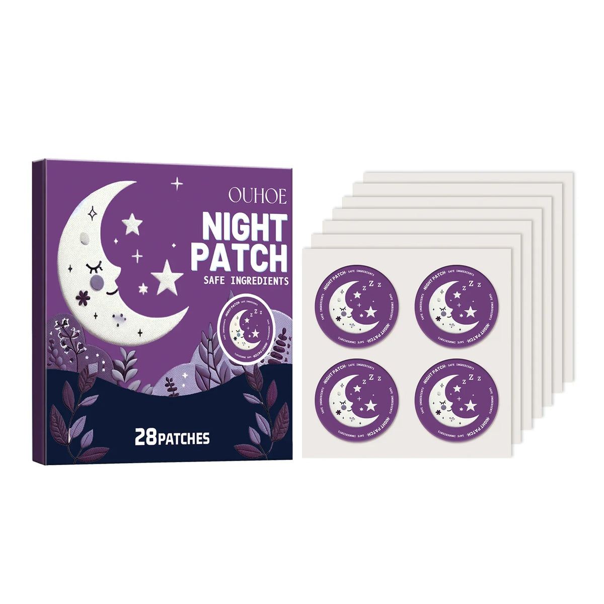28-Pc Natural Sleep Aid Patches | Deep Sleep & Calm Support