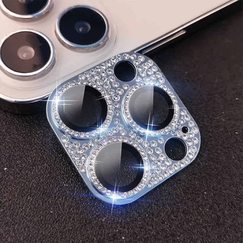 Diamond-encrusted Integrated Lens Film iPhone15 16 Promax Accessories