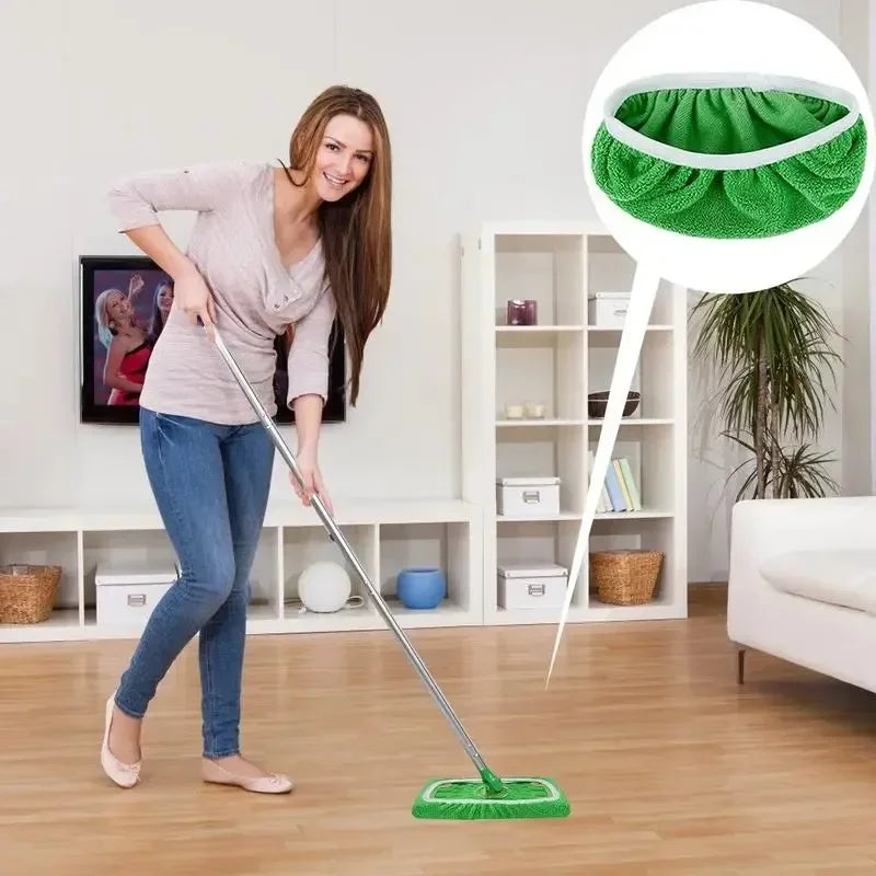 Reusable Microfiber Flat Mop Replacement Pads | 4-Pack