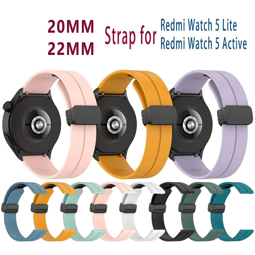 Silicone Watch Band 20mm/22mm – Xiaomi Samsung Huawei Strap