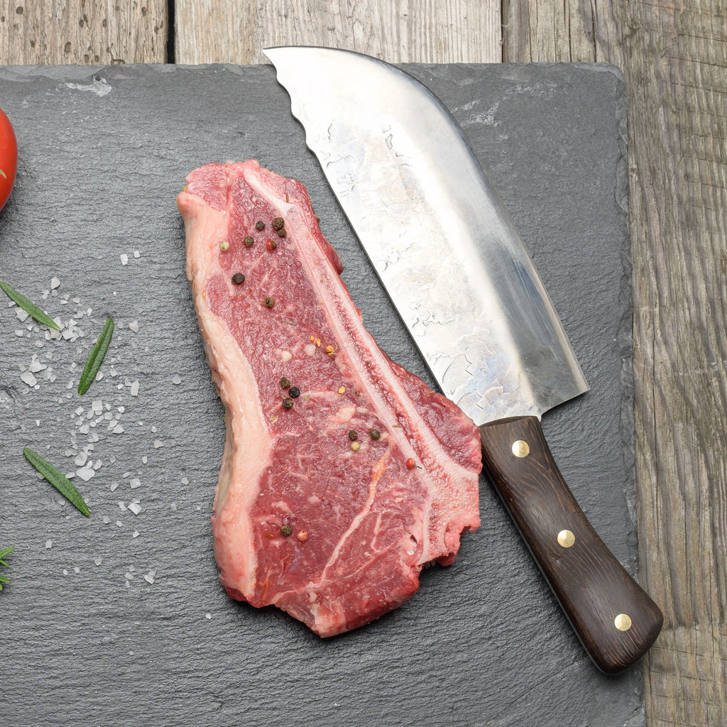 8-Inch Handmade Forged Chinese Chef Cleaver | 5Cr15 Steel
