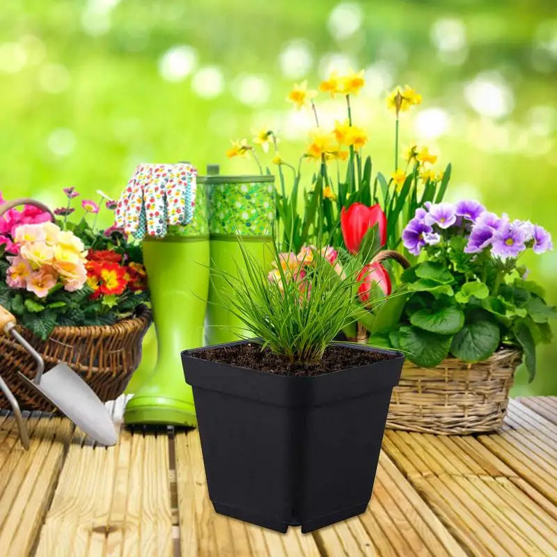 Starter Pots Plant Nursery Seed Starting Plastic Flower Container