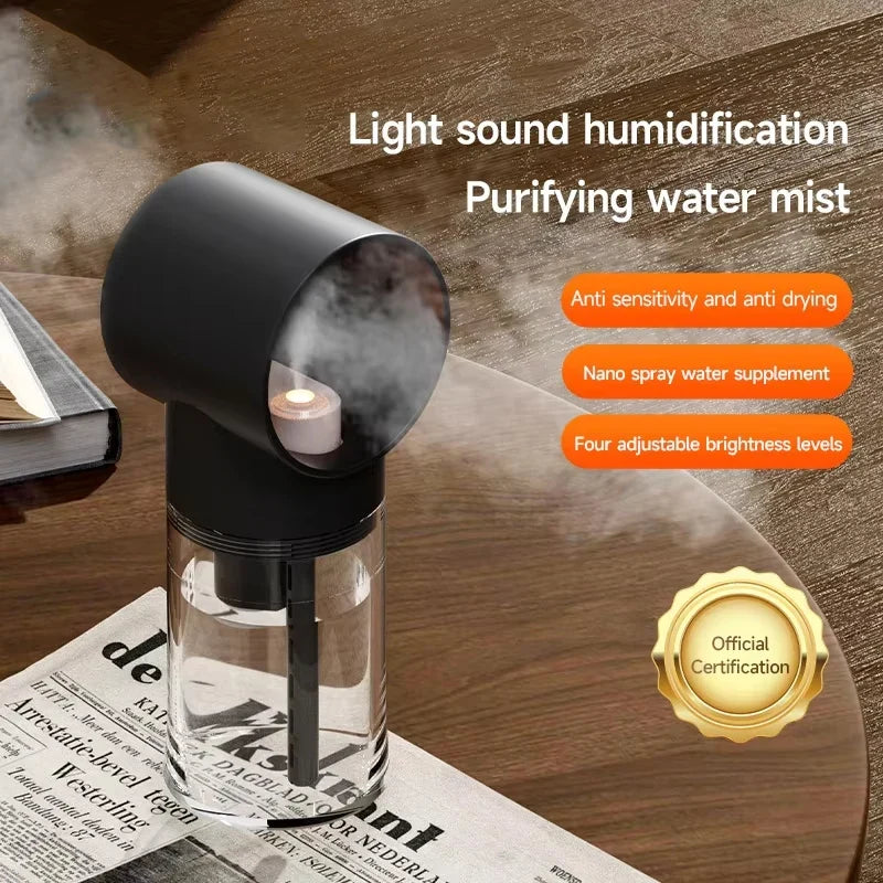 Mini Portable Humidifier with Night Light & Aromatherapy