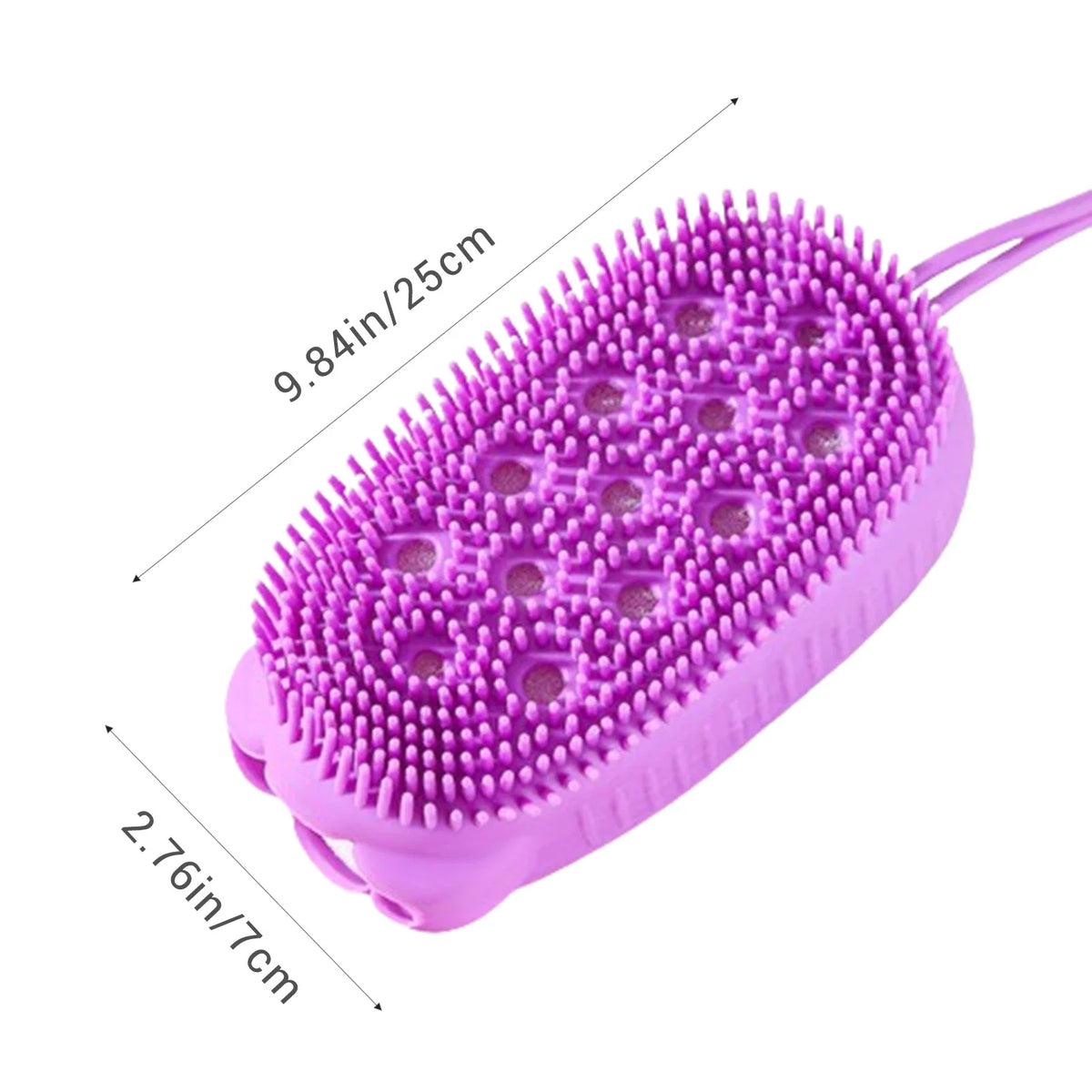 Silicone Body Scrubber Double-Sided Shower Bath Brush