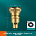 3/4" & 1/2" Thread Faucet Hose Tap Water Quick Connector